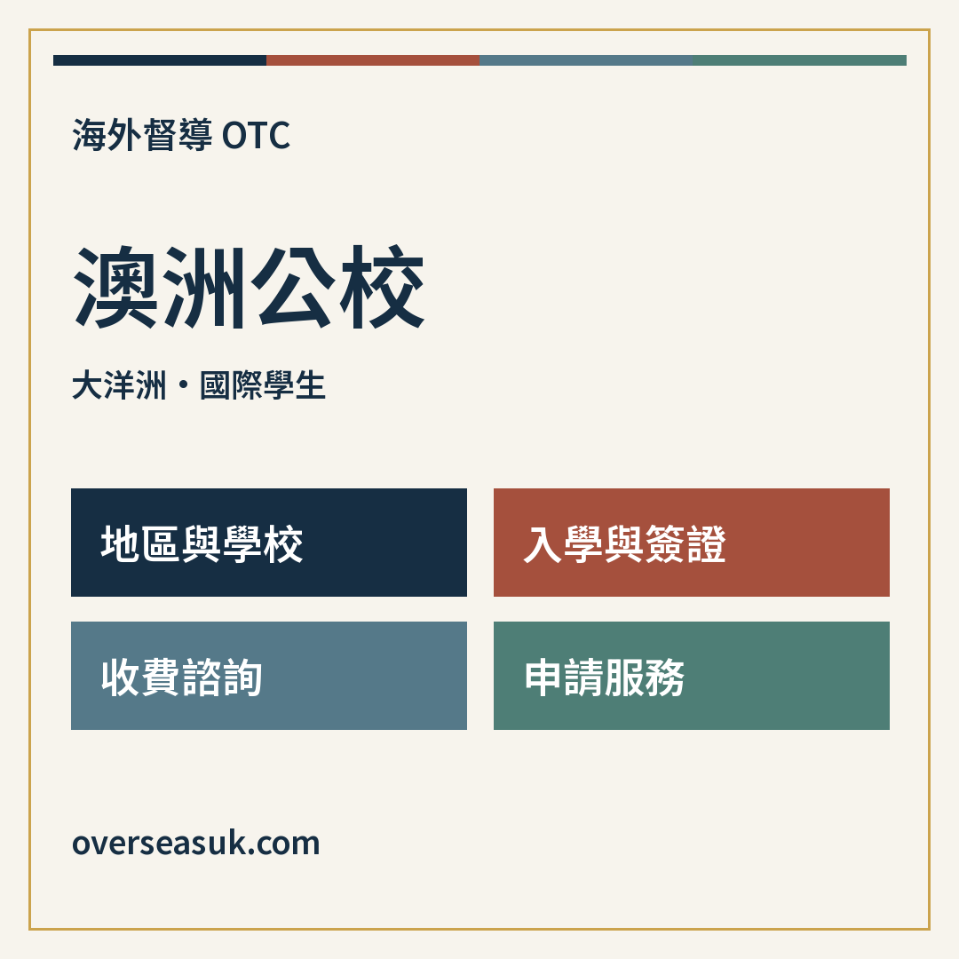 澳洲公校:國別選校與申請
